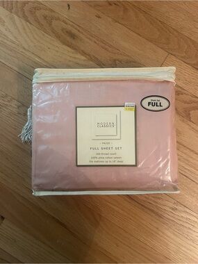 Bed Bath & Beyond Modern Classics Paige Full Sheet Set - Blush Pink